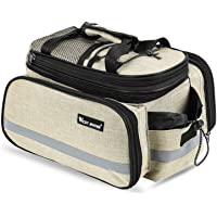 Lixada Bolsa Trasera para Bicicleta Multifuncional Bolsa de Asiento Trasero Bolsa de Hombro para Ciclismo al Aire Libre